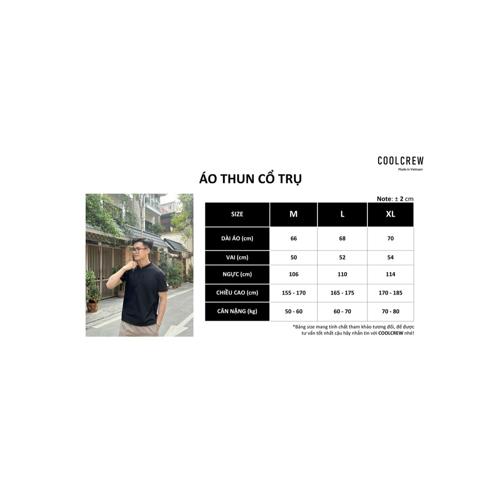 Áo Thun Cổ Trụ Ver 1 𝐂𝐎𝐎𝐋𝐂𝐑𝐄𝐖 100% Cotton 2 Chiều Unisex Menswear Phong Cách Hàn Quốc Năng Động ATN012 | BigBuy360 - bigbuy360.vn