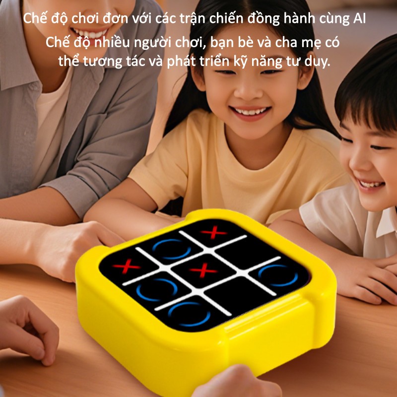 OOKAS (KÈM PIN) Đồ chơi điện tử 3in1, máy chơi cờ caro rèn luyện trí nhớ rèn luyện tay mắt dành cho bé - ảnh 7