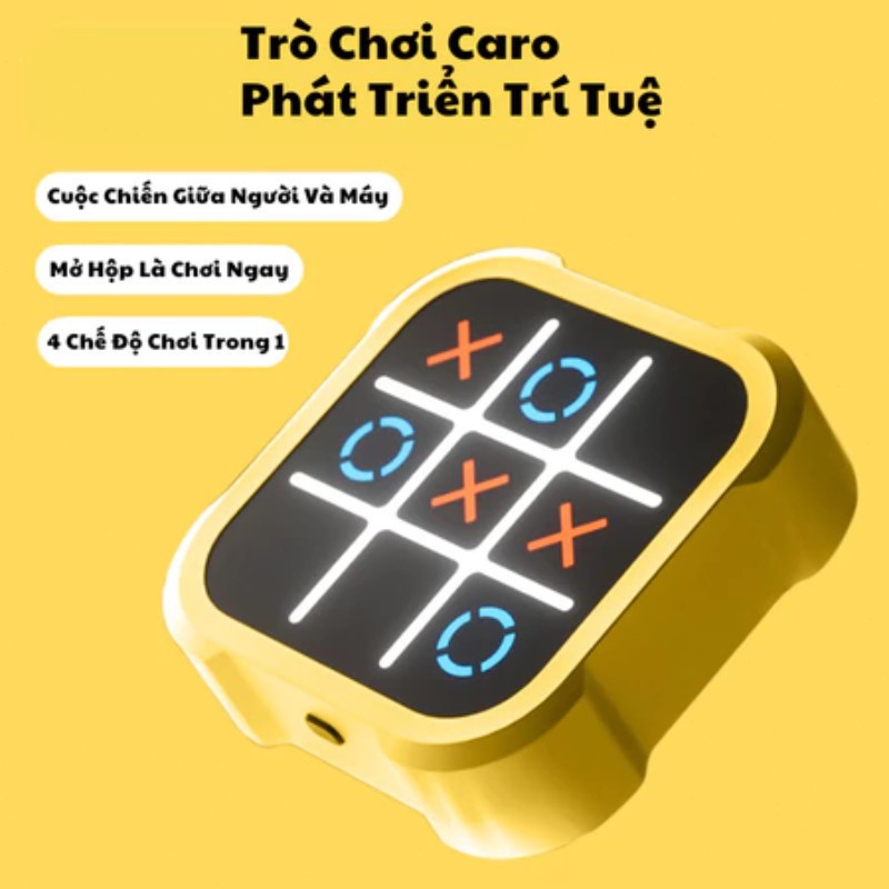 OOKAS (KÈM PIN) Đồ chơi điện tử 3in1, máy chơi cờ caro rèn luyện trí nhớ rèn luyện tay mắt dành cho bé - ảnh 4