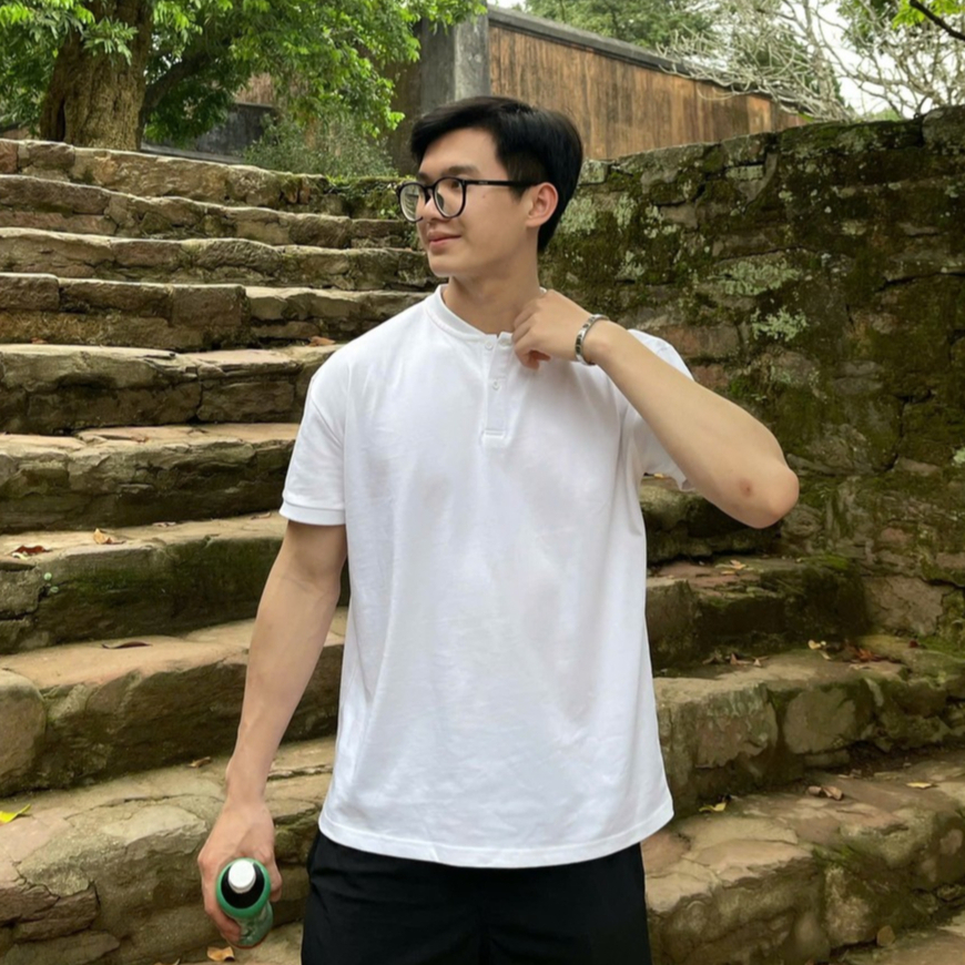 Áo Thun Cổ Trụ Ver 1 𝐂𝐎𝐎𝐋𝐂𝐑𝐄𝐖 100% Cotton 2 Chiều Unisex Menswear Phong Cách Hàn Quốc Năng Động ATN012 | BigBuy360 - bigbuy360.vn