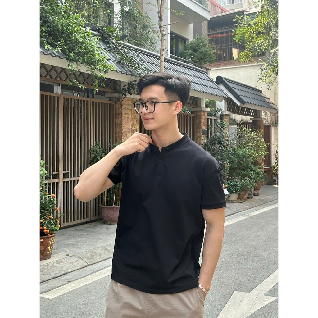 Áo Thun Cổ Trụ Ver 1 𝐂𝐎𝐎𝐋𝐂𝐑𝐄𝐖 100% Cotton 2 Chiều Unisex Menswear Phong Cách Hàn Quốc Năng Động ATN012 | BigBuy360 - bigbuy360.vn