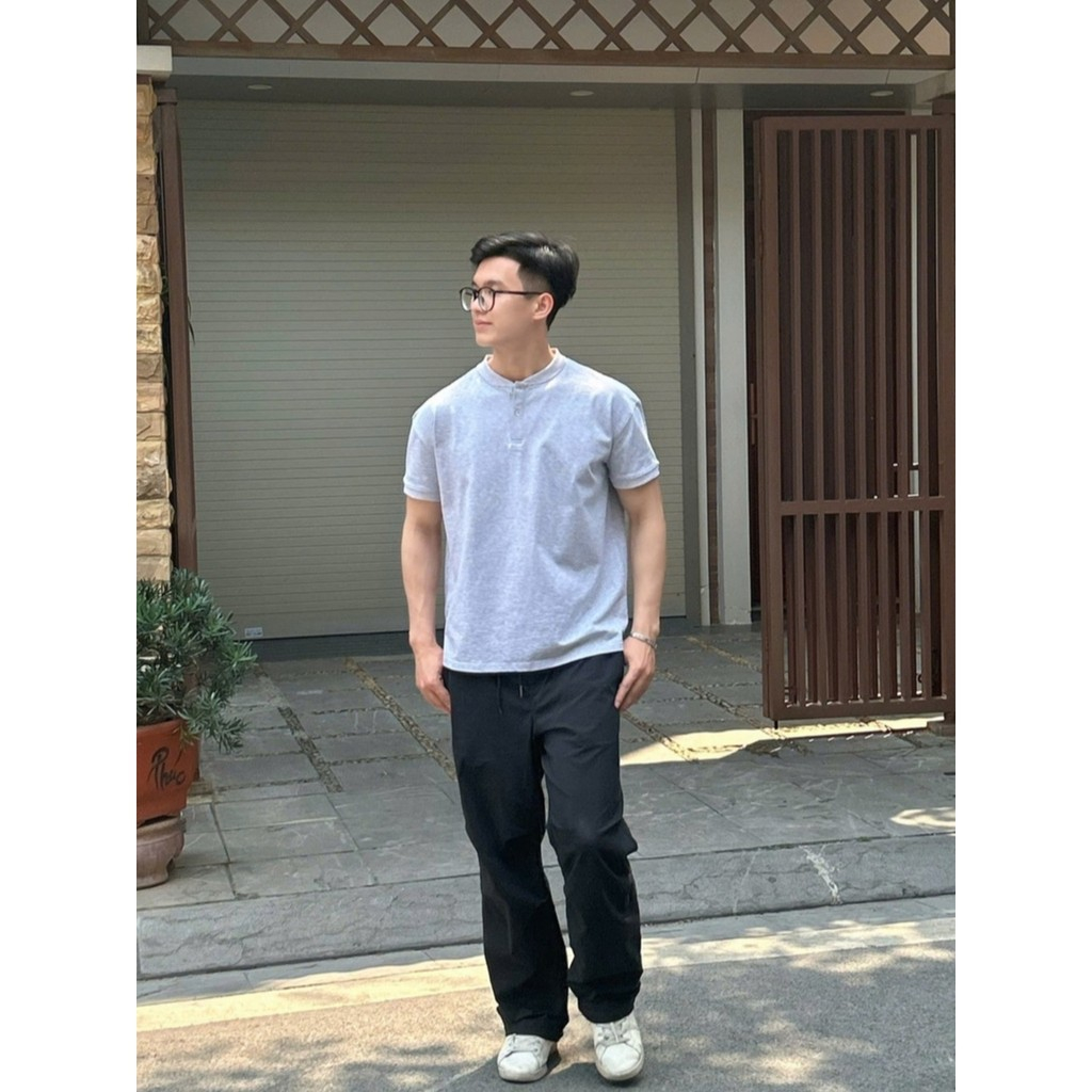 Áo Thun Cổ Trụ Ver 1 𝐂𝐎𝐎𝐋𝐂𝐑𝐄𝐖 100% Cotton 2 Chiều Unisex Menswear Phong Cách Hàn Quốc Năng Động ATN012 | BigBuy360 - bigbuy360.vn