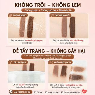 Mascara chải lông mày, Gel lông mày màu tự nhiên chống nước và chống mưa, bút kẻ lông mày bền màu