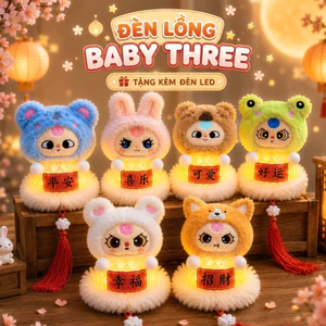 Đèn Lồng Trung Thu Baby Three Kèm Đèn LED Phát Sáng Cho Bé – Lồng Đèn Baby Three Hottrend 2026