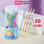 Hộp 20 Bút chì khúc DELI - Bút Chì Ruột Đậm Hình Dễ Thương Chì Đốt 2B Có Ngòi Thay Cho Bé Tập Viết Vẽ Tranh