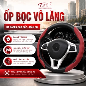 Miếng Ốp Bọc Vô Lăng Ô Tô CIND Da Nappa Cao Cấp Mỏng Nhẹ Chống Trượt Đa Dạng Màu Sắc Phù Hợp Nhiều Dòng Xe Ô Tô Xe Hơi