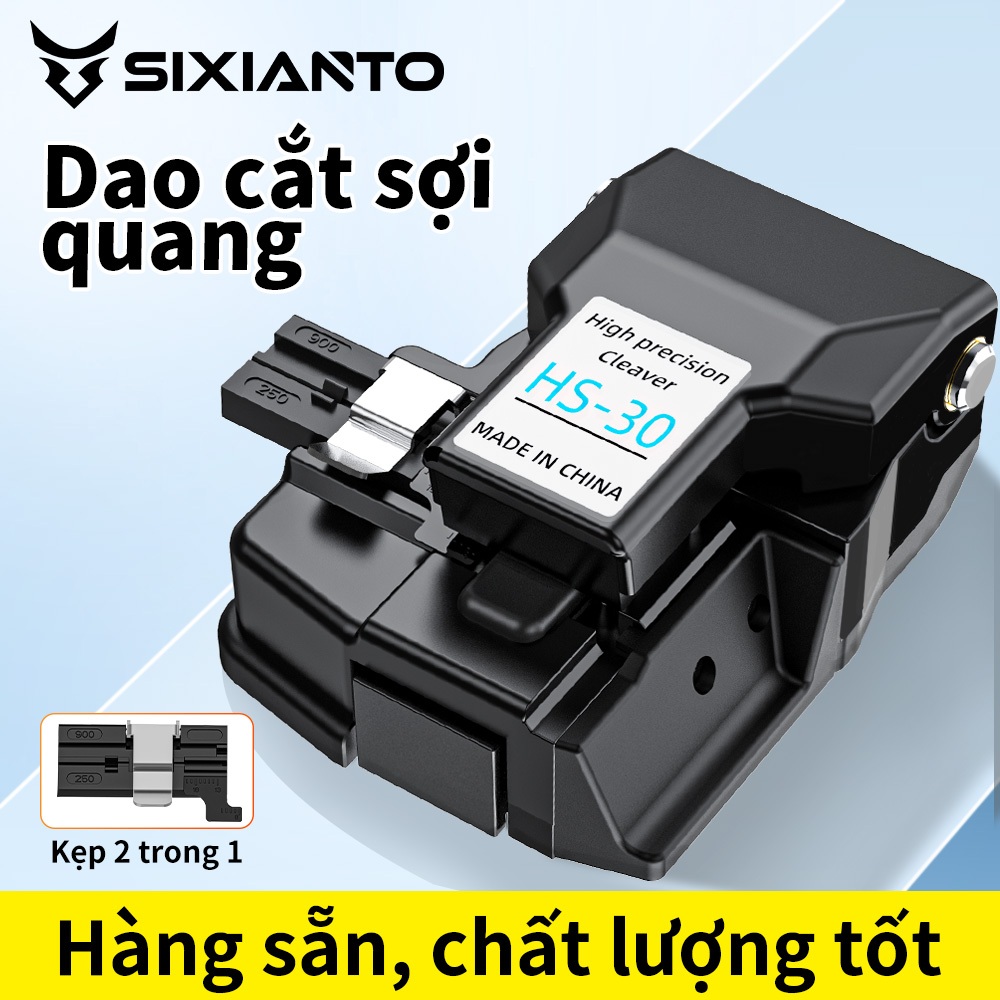 Dao Cắt Sợi Quang HS-30 Tự Động 16 Mặt Dao Cắt Chính Xác Cao Cho FTTH Máy Hàn Quang