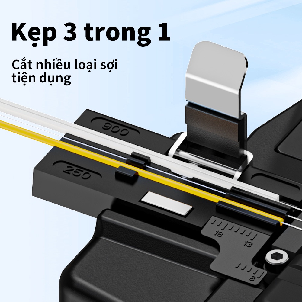 Dao Cắt Sợi Quang HS-30 Tự Động 16 Mặt Dao Cắt Chính Xác Cao Cho FTTH Máy Hàn Quang