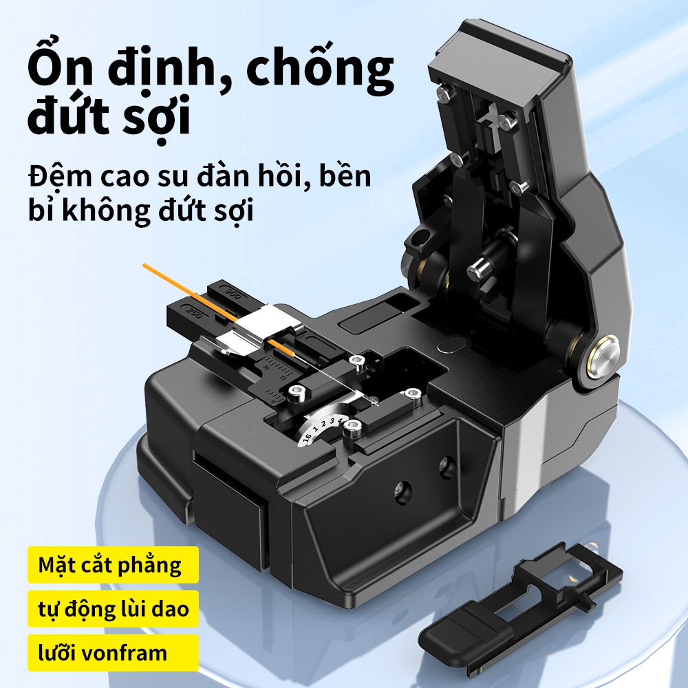 Dao Cắt Sợi Quang HS-30 Tự Động 16 Mặt Dao Cắt Chính Xác Cao Cho FTTH Máy Hàn Quang