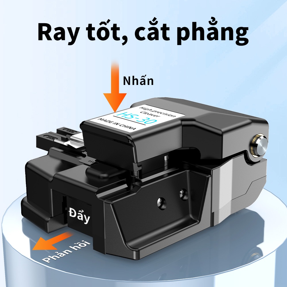 Dao Cắt Sợi Quang HS-30 Tự Động 16 Mặt Dao Cắt Chính Xác Cao Cho FTTH Máy Hàn Quang