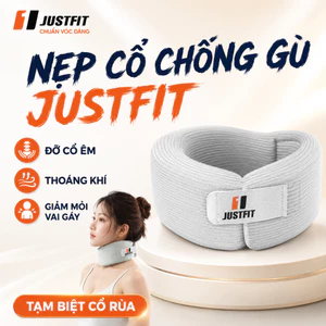 Nẹp Cổ Justfit Chống Gù Lưng, Chống Cổ Rùa - Đai Hỗ Trợ Cổ Mềm Mại, Thoáng Khí Cho Dân Văn Phòng
