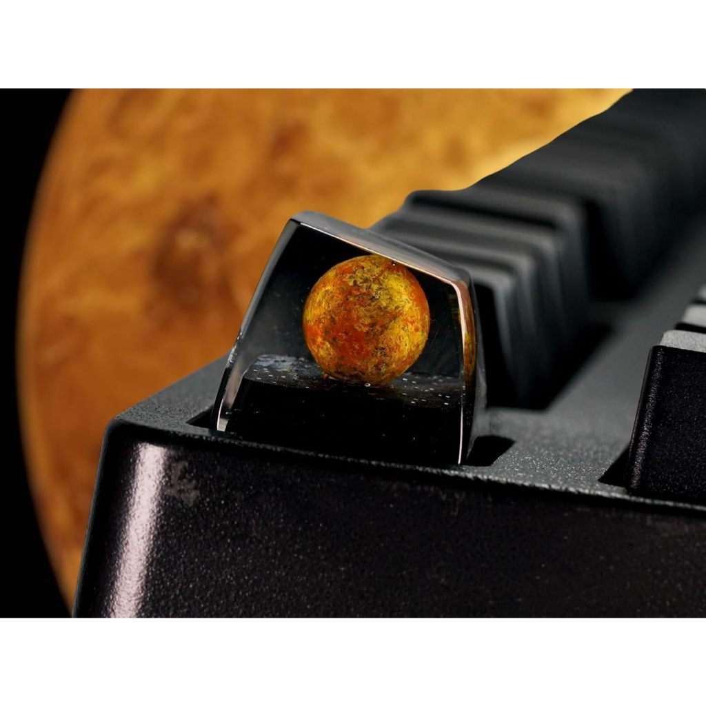 Keycap Lẻ Bàn Phím Cơ Phi Mặt Trời 3D - Artisan Keycap Vũ Trụ Resin Đa Lớp APHAVIN Cao Cấp 1U