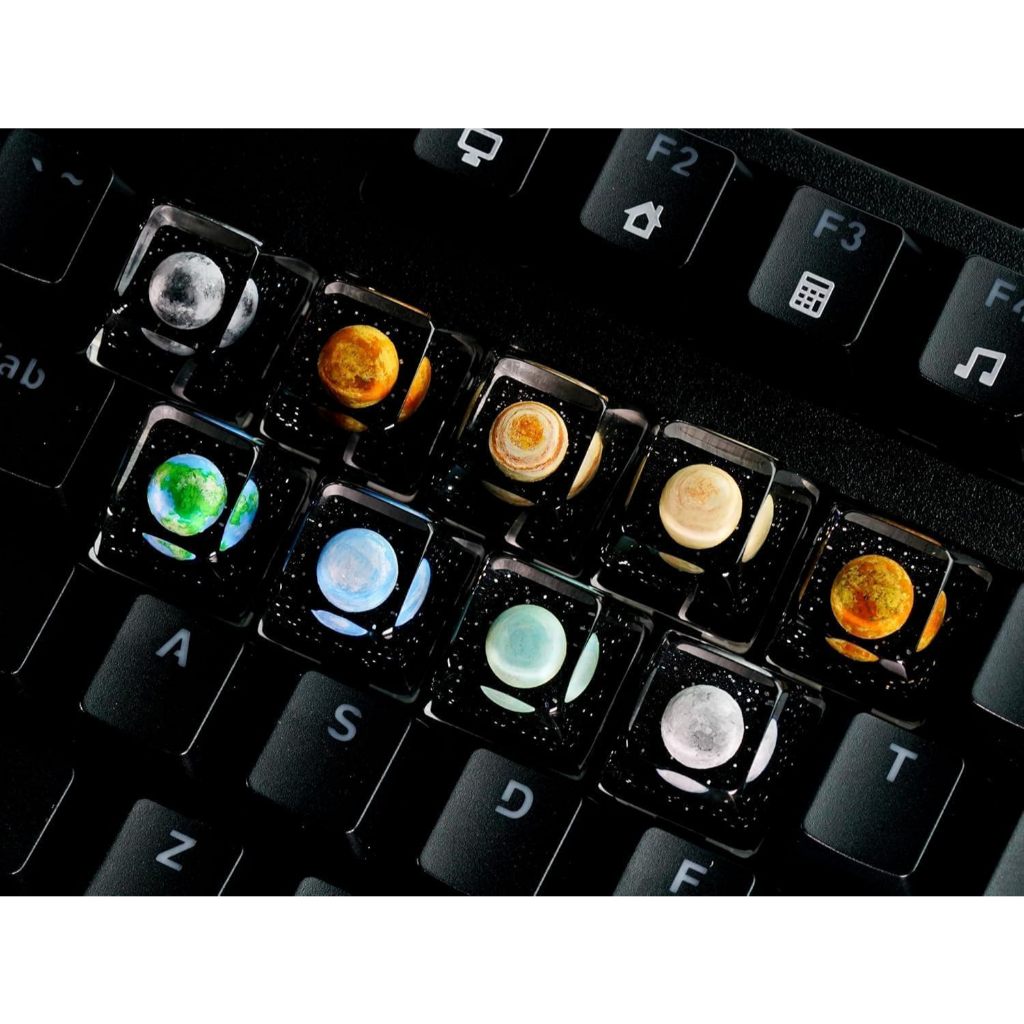 Keycap Lẻ Bàn Phím Cơ Phi Mặt Trời 3D - Artisan Keycap Vũ Trụ Resin Đa Lớp APHAVIN Cao Cấp 1U