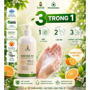Nước Rửa Tay Hữu Cơ Fuwa3e 300ml Tinh Dầu Quýt Enzyme Sinh Học Làm Sạch Dịu Nhẹ An Toàn Cho Da Nhạy Cảm