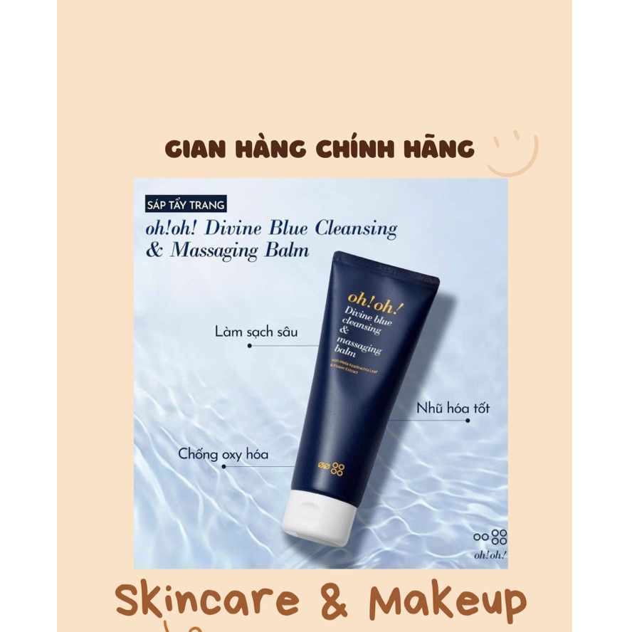 Sáp tẩy trang oh!oh! Divine Blue Cleansing & Massaging Balm