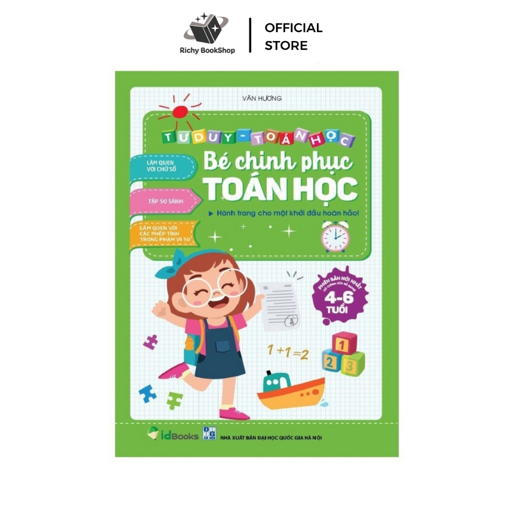 Sách - Tư duy toán học - Bé Chinh Phục Toán Học 4-6 tuổi - Phiên bản mới nhất