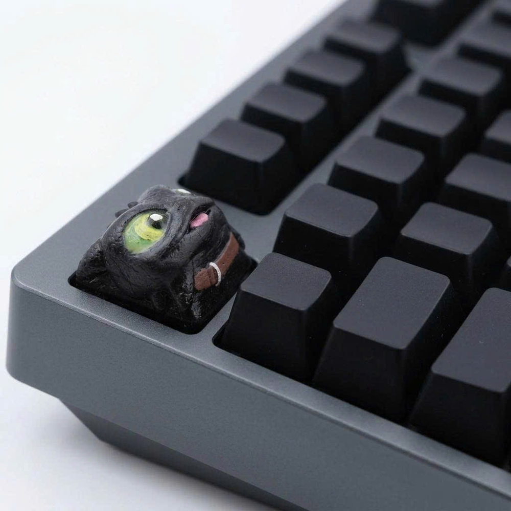 Keycap Lẻ Bàn Phím Cơ Rồng Sún Răng 3D - Artisan Keycap Resin Răng Sún Toothless Cao Cấp 1U