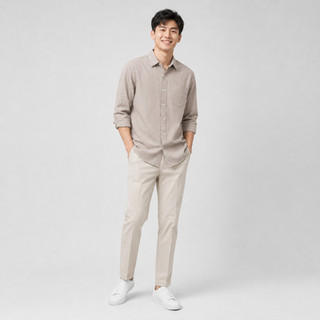 Áo Sơ Mi Nam Dài Tay Form Rộng Local Vải Đũi Nilen Mềm Mát Thoáng Khí Chống Nhăn Dễ Phối Đồ SM100 Be