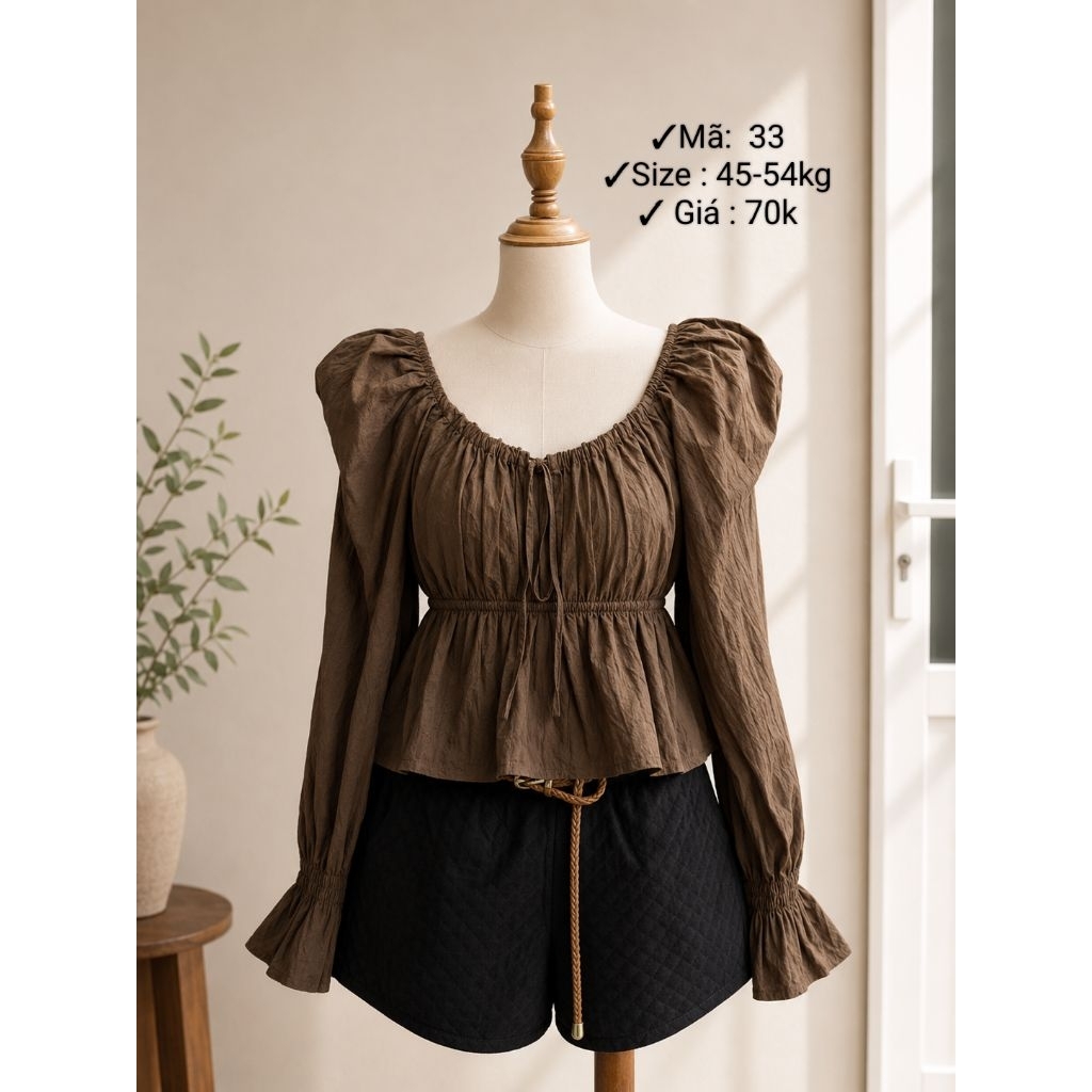 Áo Sơ Mi Nữ ( 2HAND) Vintage Form Rộng Phong Cách Hàn Quốc