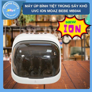 Máy úp bình sữa, tiệt trùng và sấy khô tia uvc ion moaz bébé mb044 2025 bảo hành chính hãng 12 tháng