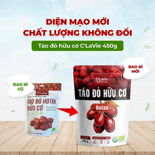 Táo đỏ, kỷ tử hữu cơ C'Lavie túi 450g (Mới)
