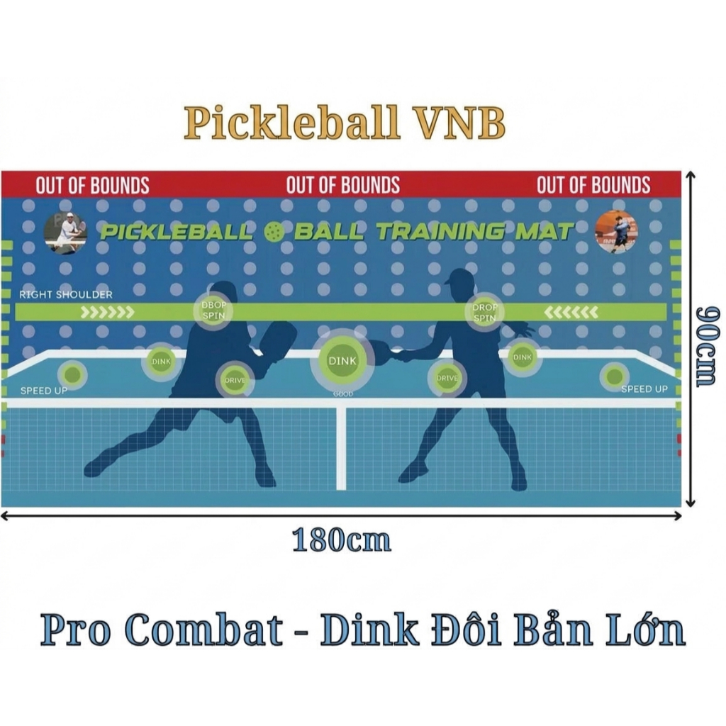Tranh tập luyện Pickleball tại nhà chất liệu PP cao cấp tiện lợi giúp cải thiện phản xạ,độ chính xác