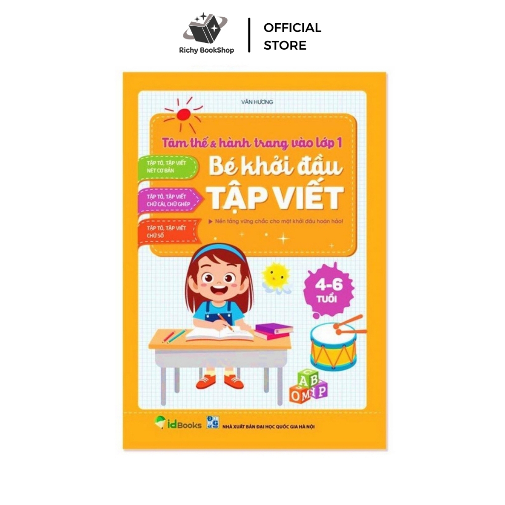Sách - Bé Khởi Đầu Tập Viết - Tâm thế & hành trang vào lớp 1