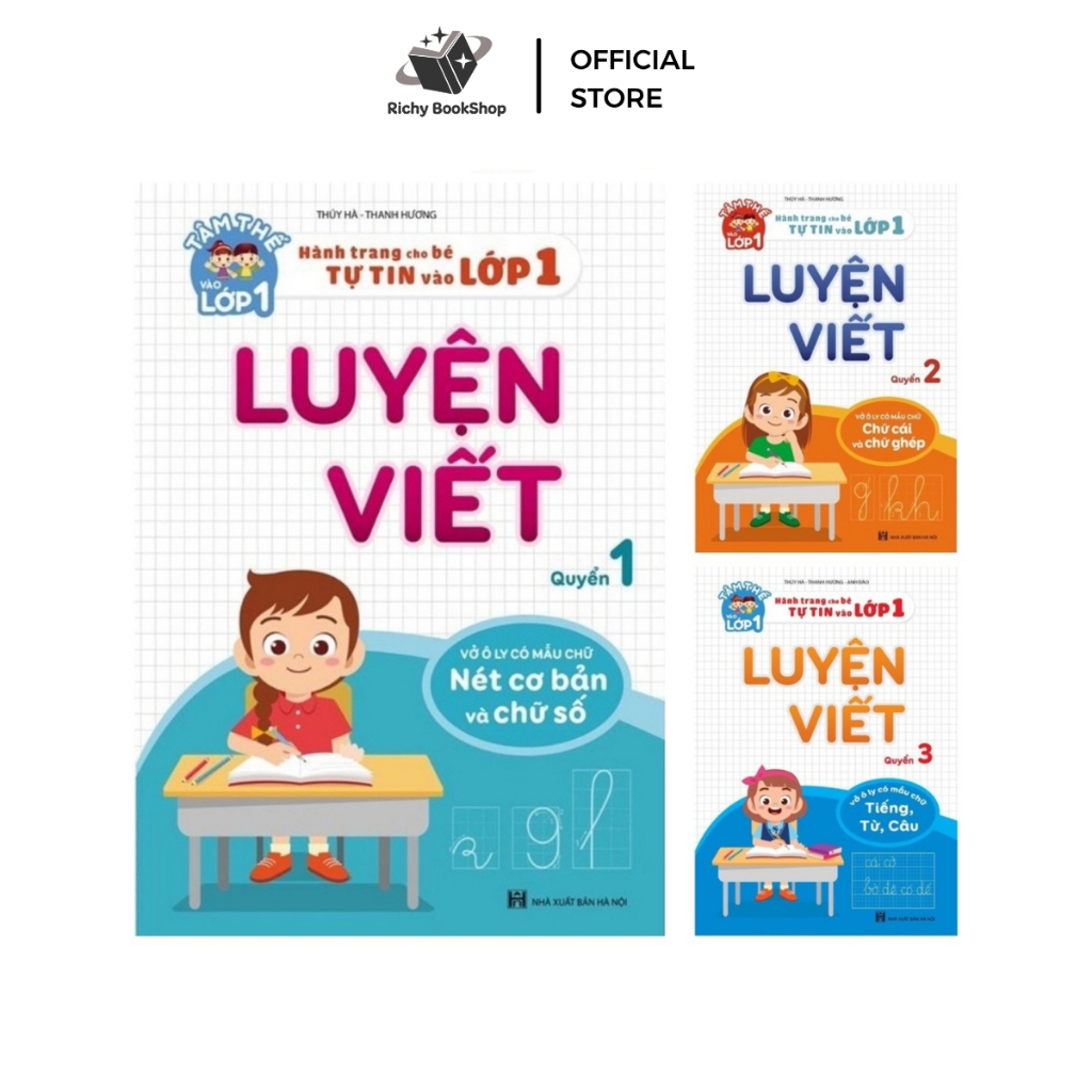 Sách - Bộ 3 Luyện Viết - Hành trang cho bé tự tin vào lớp 1