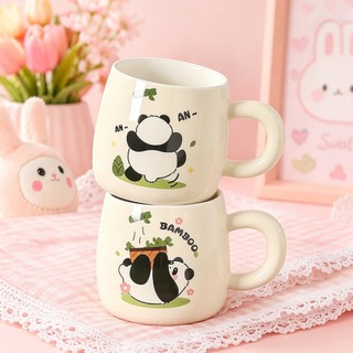 Cốc sứ quà tặng Vô tri cute 400ml quà tặng sinh nhật bạn gái, ly sứ dễ thương tặng bạn thân