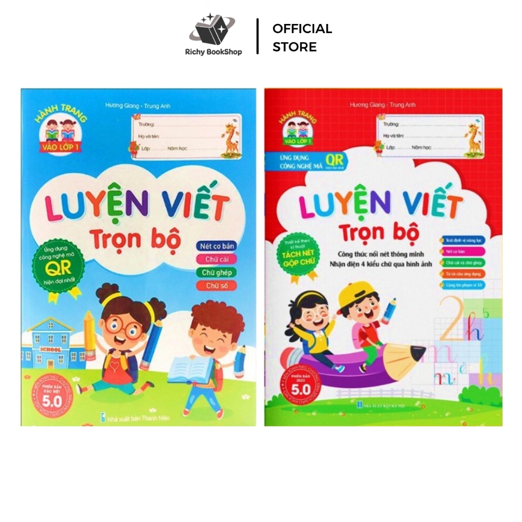 Sách - Luyện Viết Trọn Bộ - Phiên bản 5.0 ứng dụng công nghệ mã QR