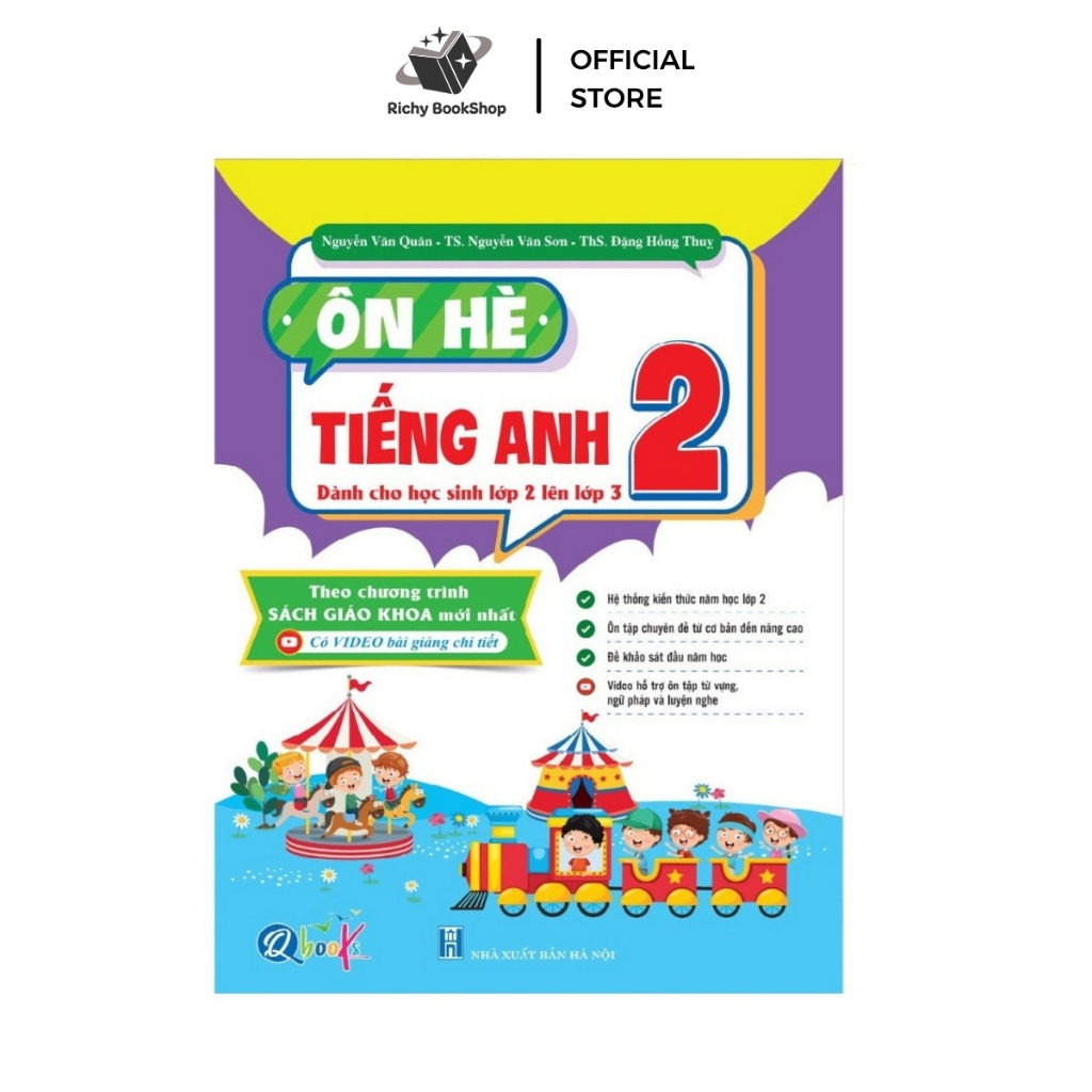 Sách - Ôn Hè Tiếng Anh Lớp 2 - Dành cho học sinh lớp 2 lên lớp 3 (1 cuốn)