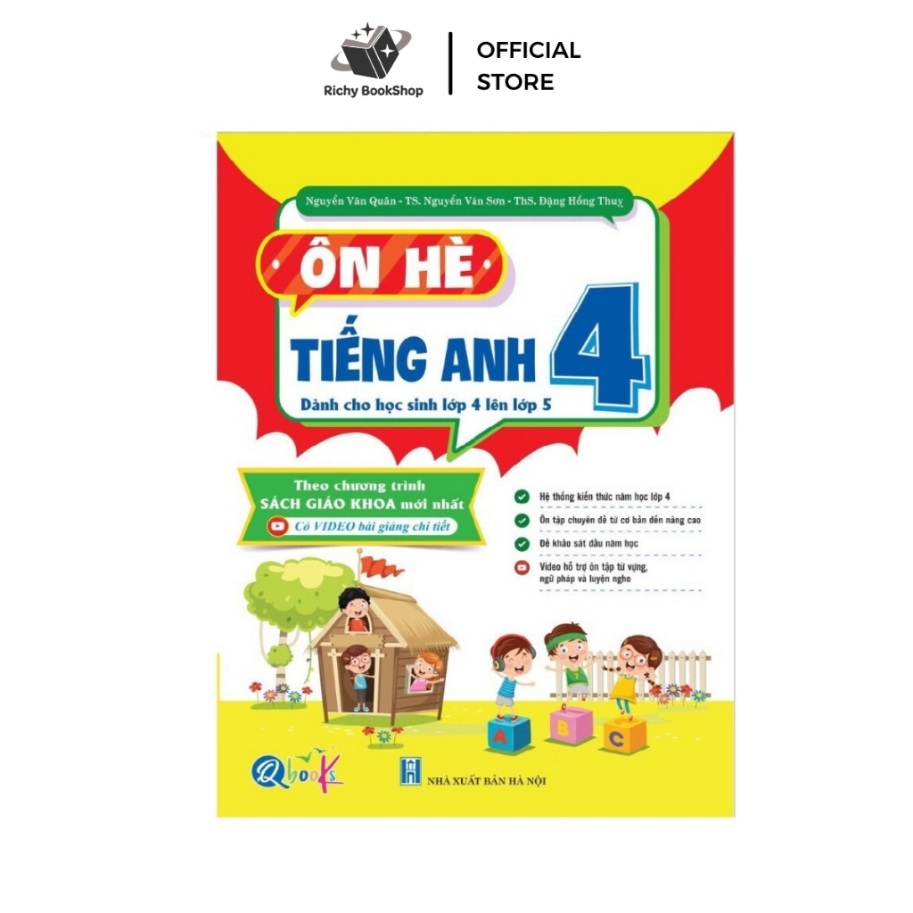 Sách - Ôn Hè Tiếng Anh Lớp 4 - Dành cho học sinh lớp 4 lên lớp 5 (1 cuốn)