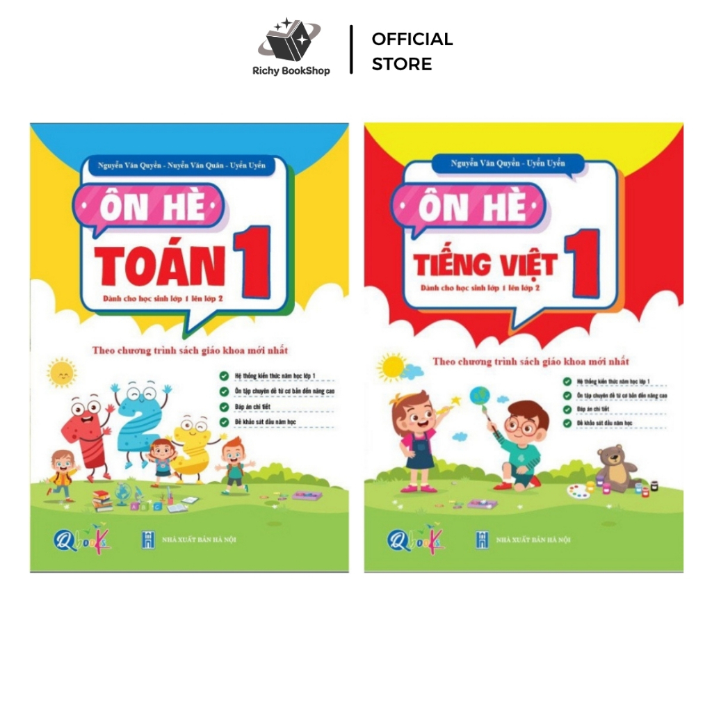 Sách - Ôn Hè Toán Và Tiếng Việt 1 - Dành cho học sinh lớp 1 lên lớp 2