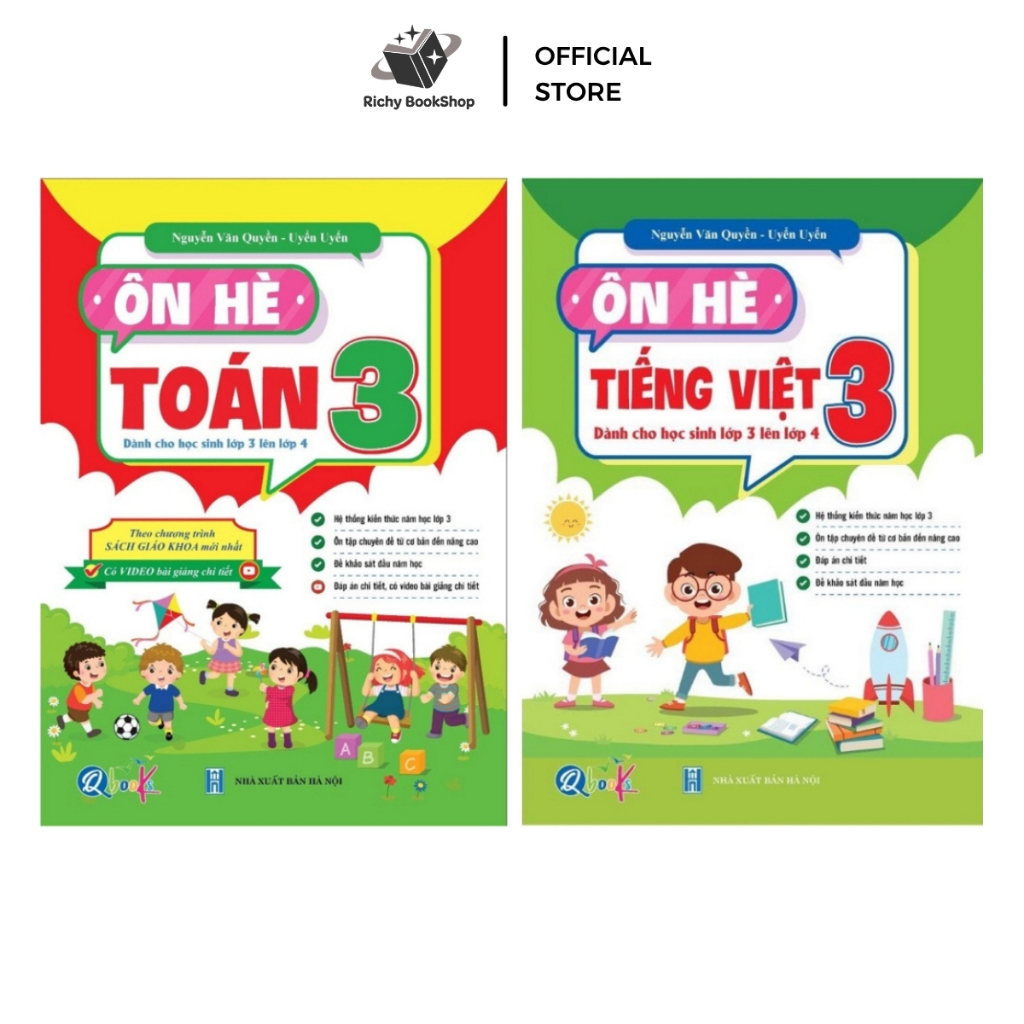 Sách - Ôn Hè Toán Và Tiếng Việt 3 - Dành cho học sinh lớp 3 lên lớp 4