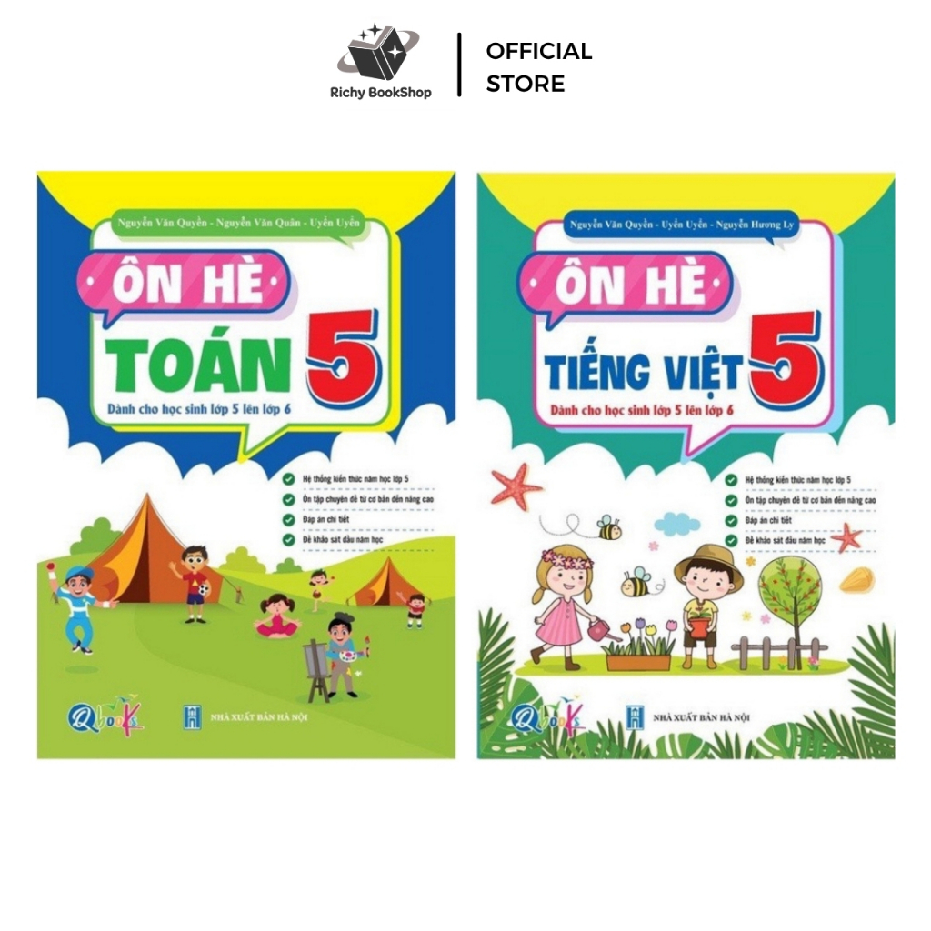 Sách - Ôn Hè Toán Và Tiếng Việt 5 - Dành cho học sinh lớp 5 lên lớp 6