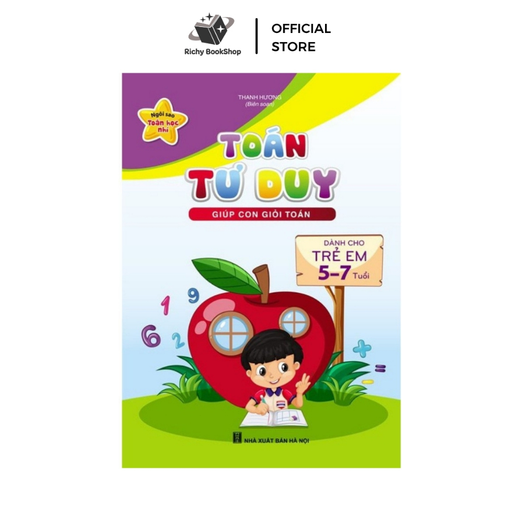 Sách - Toán Tư Duy Cho Trẻ 5-7 Tuổi - Giúp con giỏi toán