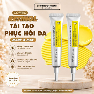Combo 2 Kem Dưỡng Phục Hồi Da Mary&May PDRN Cream 15ml MP1529 - Tái Tạo Da Giảm Nhăn Mờ Thâm Căng Mịn