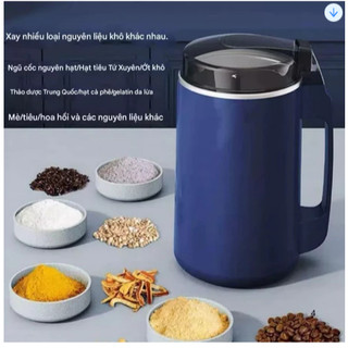 Máy Xay Hạt , Máy Xay Bột Ngũ Cốc, Máy Xay Đa Năng, Máy Xay Tỏi Ớt Tiêu Công Suất Lớn 8 Lưỡi Dao Sắc Bén