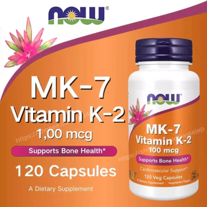 MK-7 Vitamin K2 100mcg NOW 120 Viên