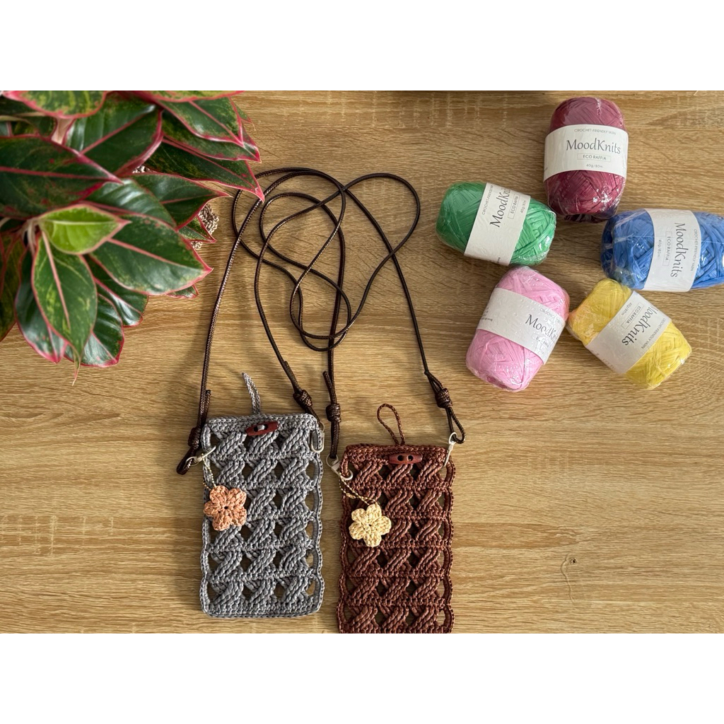 Sợi cọ tự nhiên Raffia MOODKNITS – chuyên dùng đan móc túi, mũ, phụ kiện thủ công.