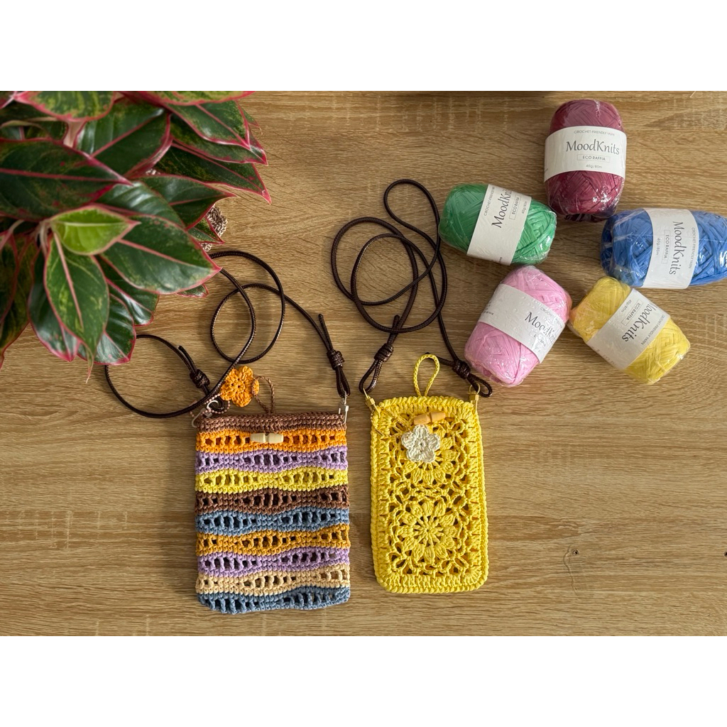 Sợi cọ tự nhiên Raffia MOODKNITS – chuyên dùng đan móc túi, mũ, phụ kiện thủ công.