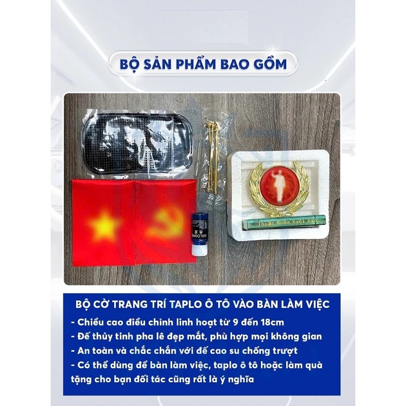 Cờ Tổ Quốc Và Cờ Đảng Trang Trí Xe Ô tô Văn Phòng Nhà Cửa cotoquoc
