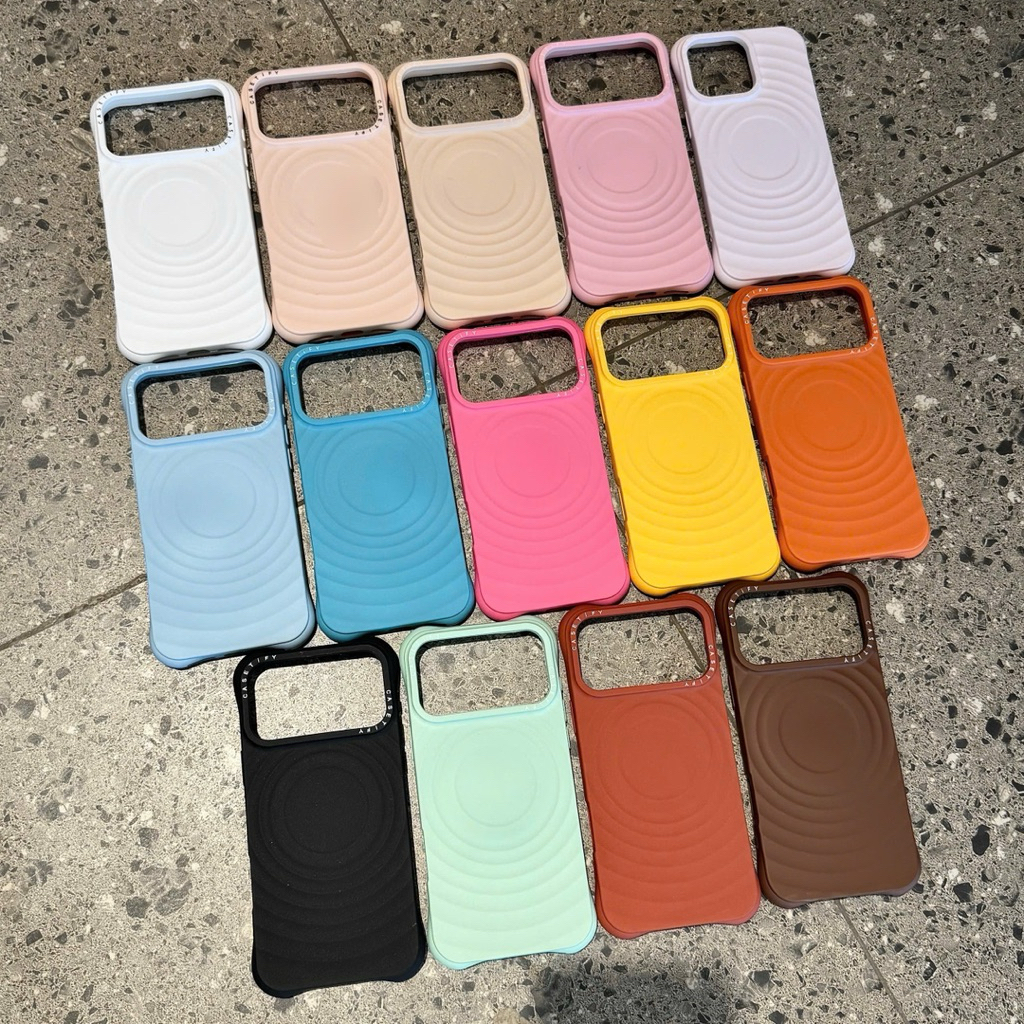 [ HOẢ TỐC HÀ NỘI]Ốp Lưng iPhone Trơn Sóng Tròn Cao Cấp – Chống Trượt, Chống Sốc | Nắng Case