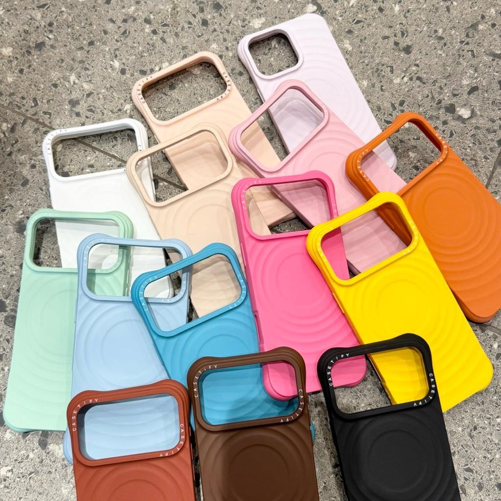 [ HOẢ TỐC HÀ NỘI]Ốp Lưng iPhone Trơn Sóng Tròn Cao Cấp – Chống Trượt, Chống Sốc | Nắng Case