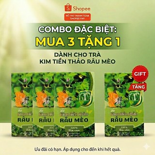 Trà Kim Tiền Thảo Râu Mèo Mộc Tâm Chuẩn ISO - Hộp 30 Túi Lọc Hỗ Trợ Thận Yếu, Sỏi Thận, Lợi Tiểu