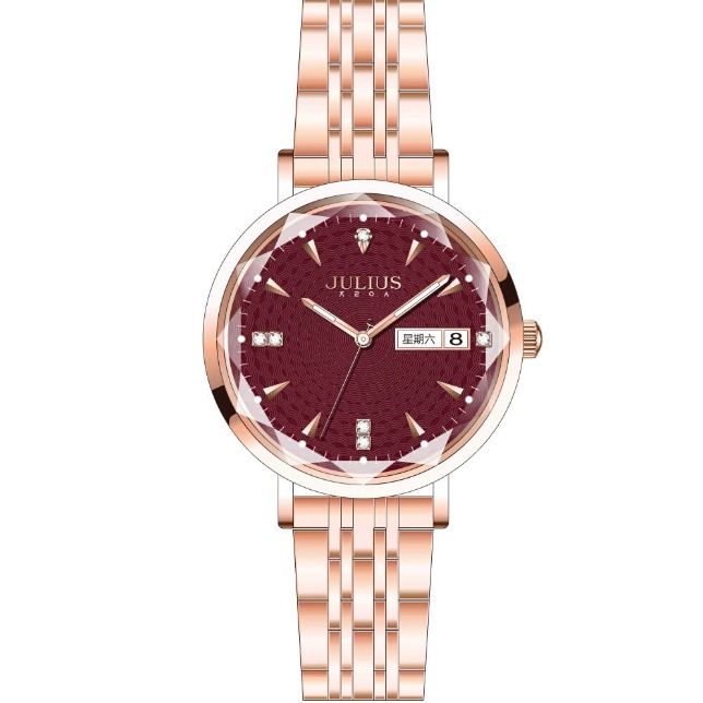 Đồng Hồ Nữ JA-1522 Julius Hàn Quốc Dây Thép (3 màu)