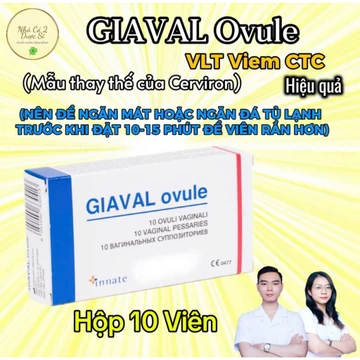 Viên GIAVAL (Mẫu Thay Thế Cerviron) Và Men Lợi Khuẩn Neubiotic Her Hộp 30 Viên Cho Nữ Giới Hỗ Trợ Tăng Cường Sức Khỏe