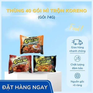 Thùng 40 Gói Mì Trộn Koreno Nhiều Vị Cay Hàn Quốc Date Mới Chính Hãng