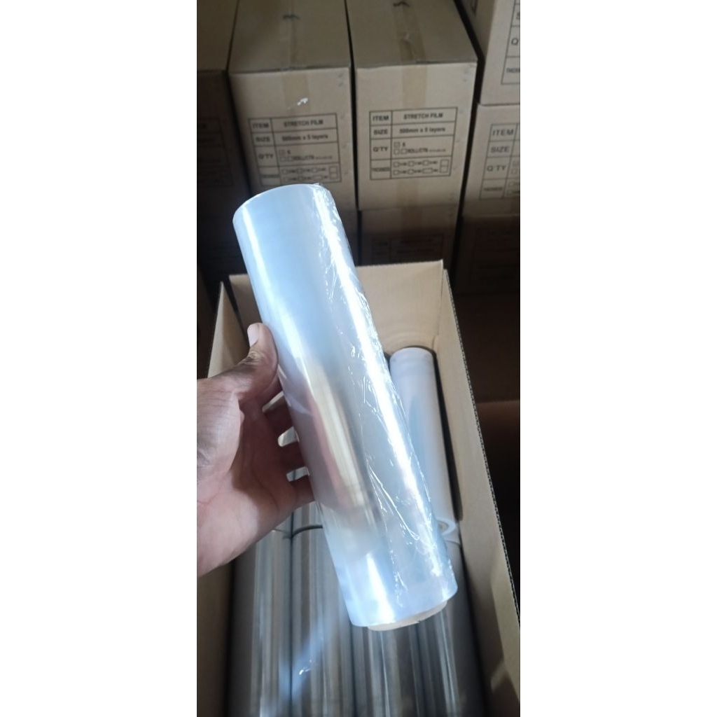 Màng PE Quấn Tay Khổ 30cm Nặng 1kg Màng Co Bọc Hàng Trong Suốt