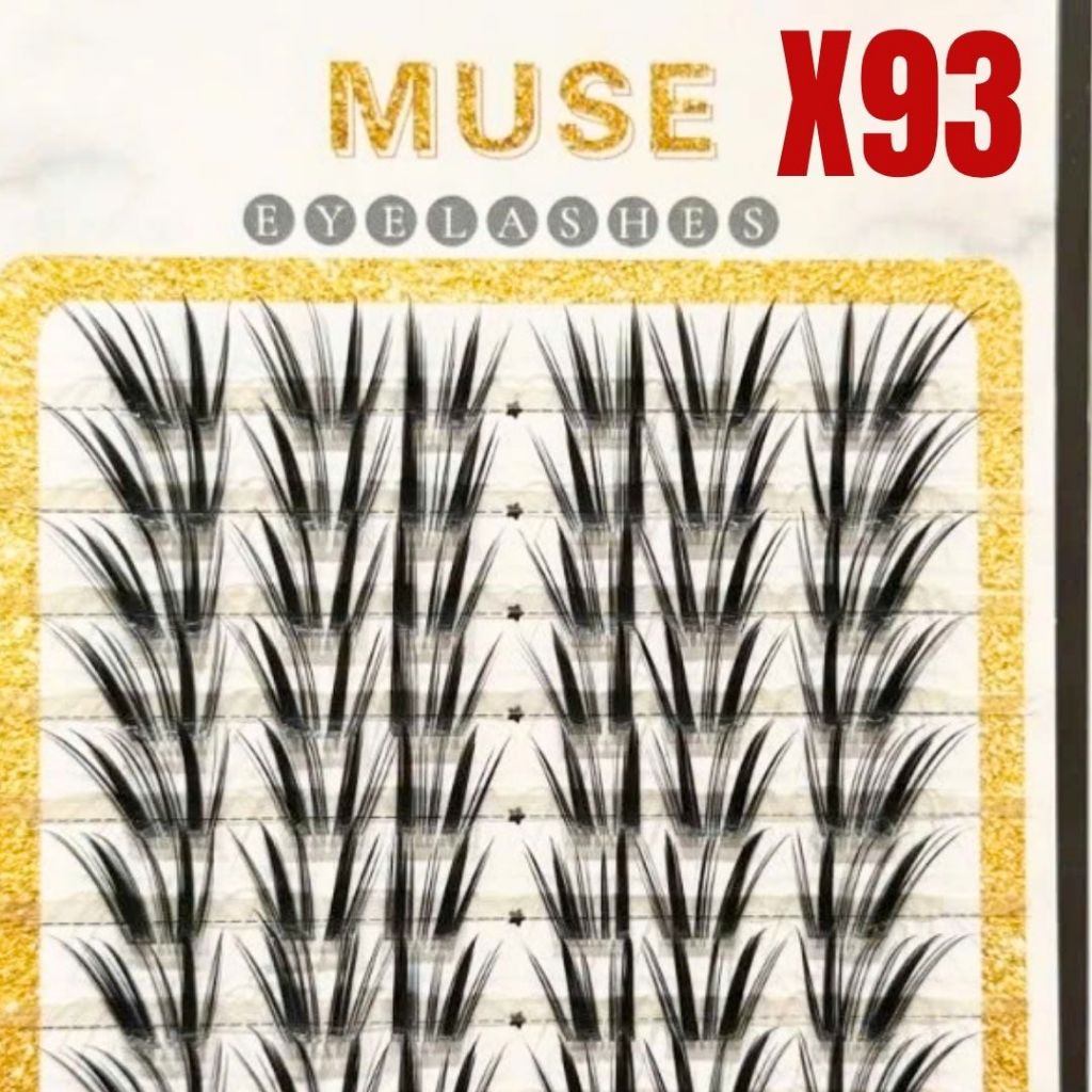 LeeVelvetLashes MI GIẢ MUSE X93-Sợi nhân tạo cao cấp, siêu mảnh nhẹ, giữ phom cong hoàn hảo